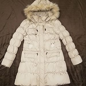 Slim Fitted Winter Jacket with Real natural Fur